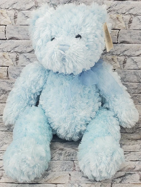 VELVET TOUCH COLLECTION Teddy Bear Stuffed Animal 11" NEW Blue Chiffon PLUSH TOY