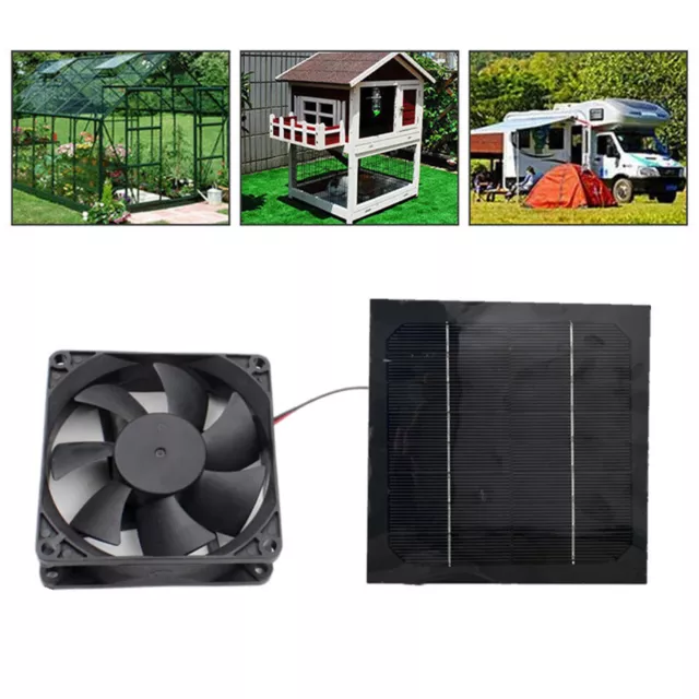 USB Solar Powered Exhaust Fan Miniature Extractor Ventilation