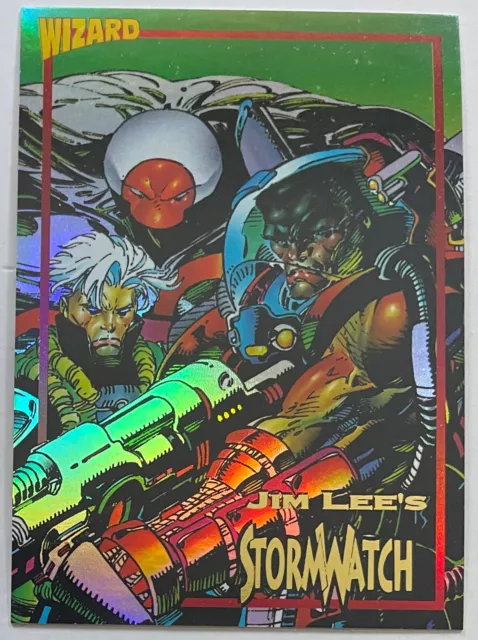 1993 Jim Lee’s Stormwatch Wizard Press Foil Promo Trading Card #4