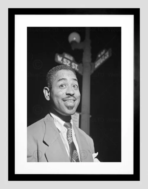 Vintage Portrait Jazz Music Legend Dizzy Gillespie Framed Art Print B12X3774