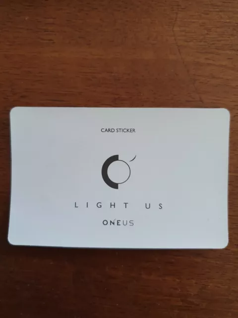 Oneus light us official sticker photocard Kpop 2