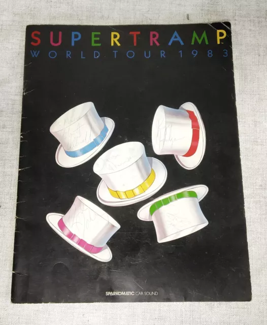 **SIGNED** Supertramp World Tour 1983 Programme Tour Book Brochure