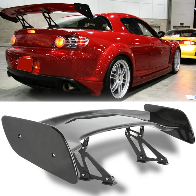 47” FOR MAZDA RX-8 Rear Trunk Spoiler Tail Wing Adjustable Matte Black ...