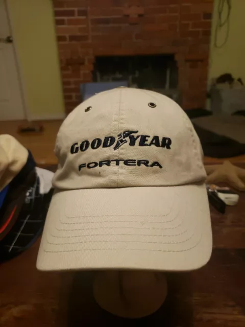 Vintage GOODYEAR FORTERA SILENT ARMOR ADJUSTABLE  STRAP BASEBALL HAT CAP