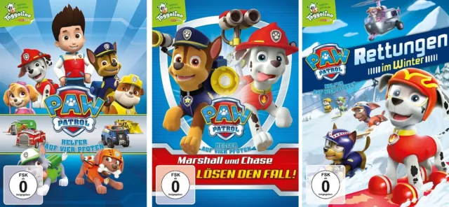 3 DVDs * PAW PATROL - VOLUME 1 + 2 + 3 (TOGGOLINO) IM SET # NEU OVP +