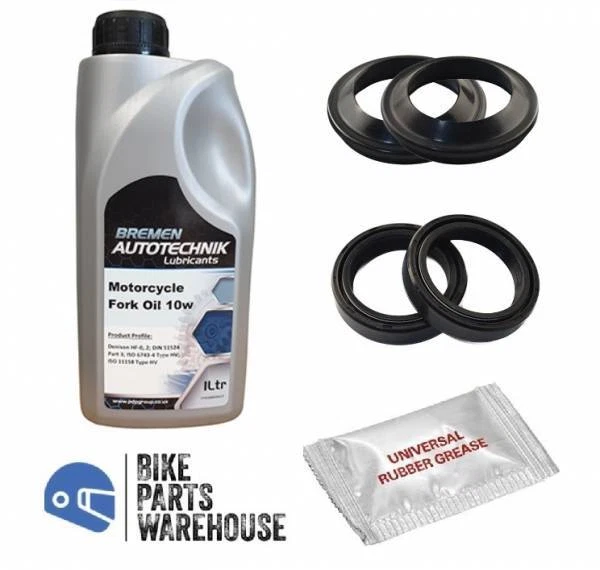 Pyramid Parts Fork Seal & Dust Seal Kit + 1L Oil For Honda CRM250 1991-1999