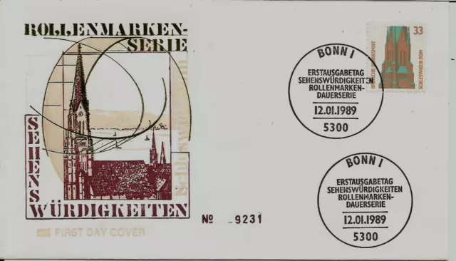 BRD FDC MiNr 1399A (3G) Freimarken Sehenswürdigkeiten V  St. Petri-Dom Schleswig