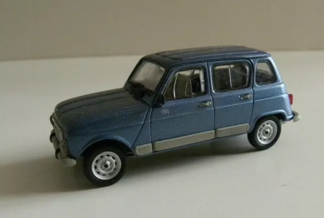 1/43 RENAULT 4 GTL Clan 1987 bleu sans boite