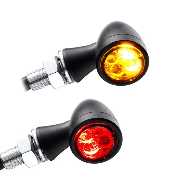 LED turn signal rear light for Harley Softail Custom / Slim TX1 tinted black