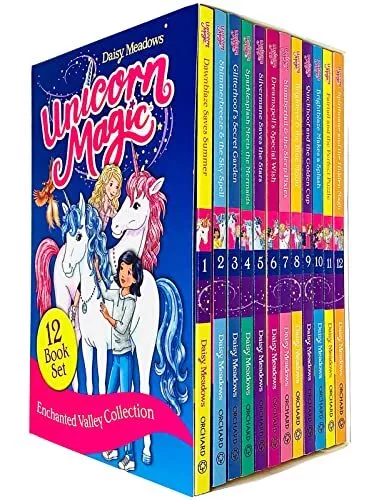 Unicorn Magic Enchanted Valley 12 Books Collection Set (Dawnblaze Saves Summer,