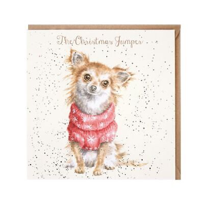 Wrendale Designs 'The Christmas Jumper' Chihuahua Dog Xmas Greetings Card 15cm