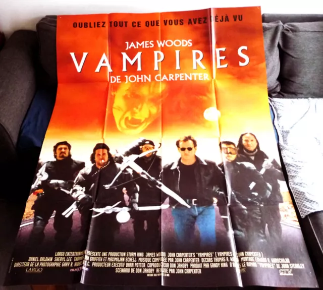 James Woods JOHN CARPENTER'S VAMPIRES John Carpenter 1998 FRENCH POSTER 47x63