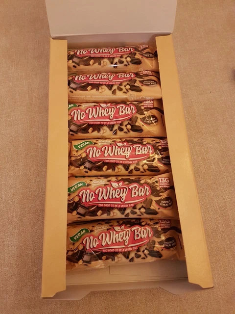 Rocka No Whey Bar Proteinriegel vegan Box mit 17 Stück MHD 11/2022