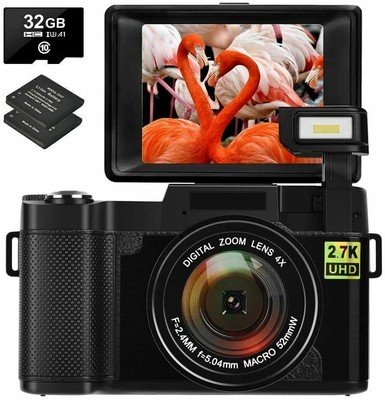 Andoer Mini Caméra Numérique ANDOER Appareil photo numérique de 44 mégapixels 2.7K 