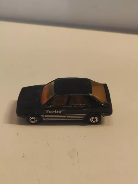 Matchbox RENAULT 11 TURBO Diecast VINTAGE Model Car 1985 Lesney BLACK 1:56