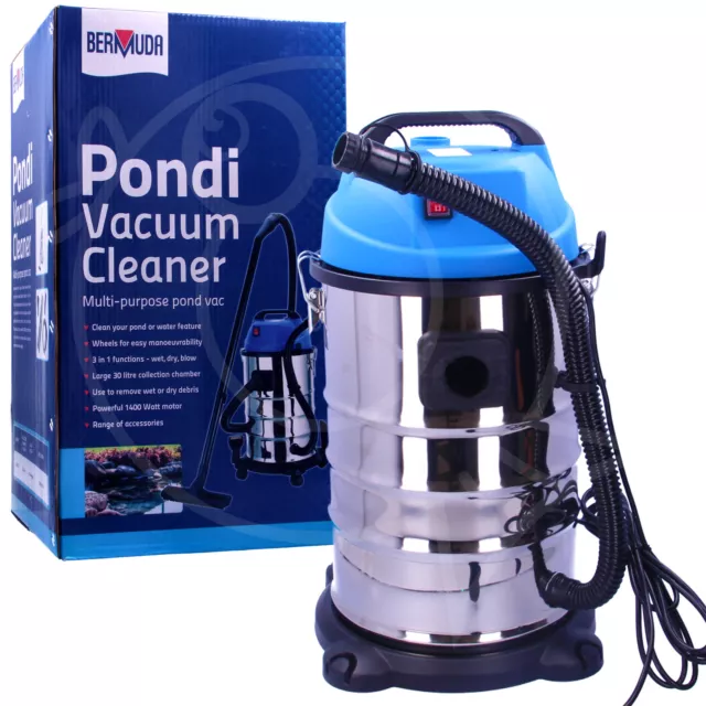 Bermuda Pondi Pond Vacuum Water Sludge Remover Cleaner Garden Koi Carp Power Vac