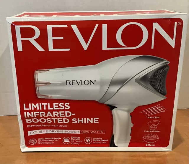 Revlon Pro Styler 1875W Infrared Tourmaline Ionic Hair Blow Dryer with Diffuser