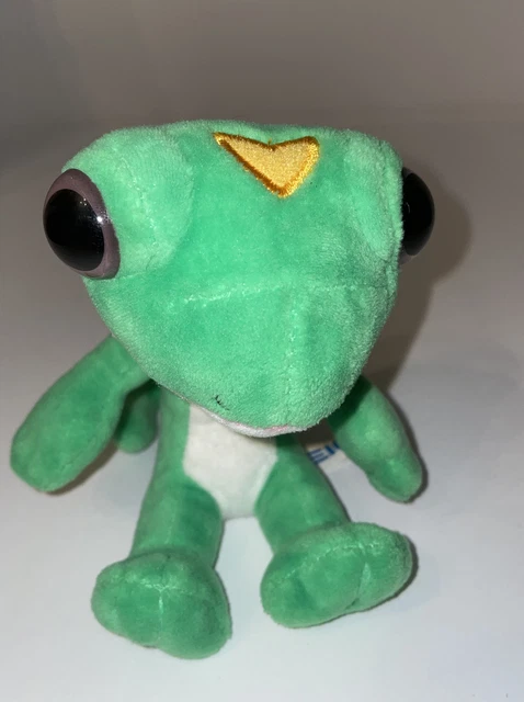Geico Gecko Plush Stuffed Animal Lizard 5" Geico Insurance Advertisement Hearts