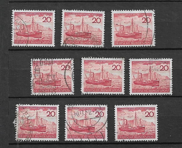germany-1952-used-mi-152-helgoland-multiple-9-x-2-eur-5-43-picclick-fr