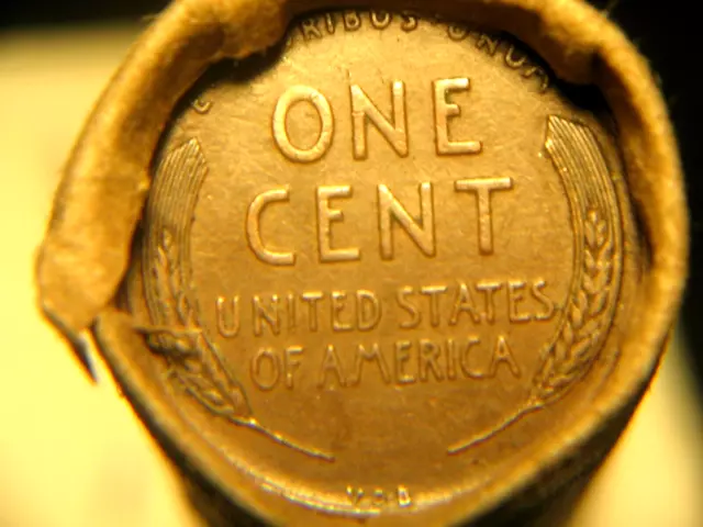 LINCOLN WHEAT CENTS ROLL OF 50 W/ 1909 VDB & "RED" REVERSE ENDS!  50%+PRE-1940s!