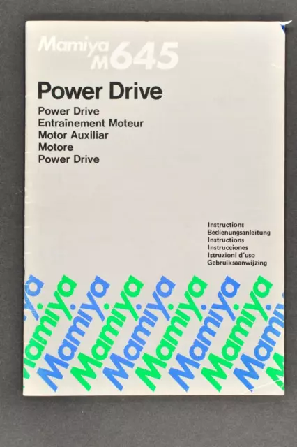 MAMIYA M 645 Power Drive manuale d'uso in tedesco + altri 5