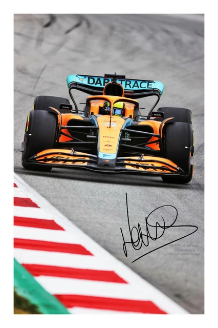 Cadre avec Signature lando Norris F1 - Collection