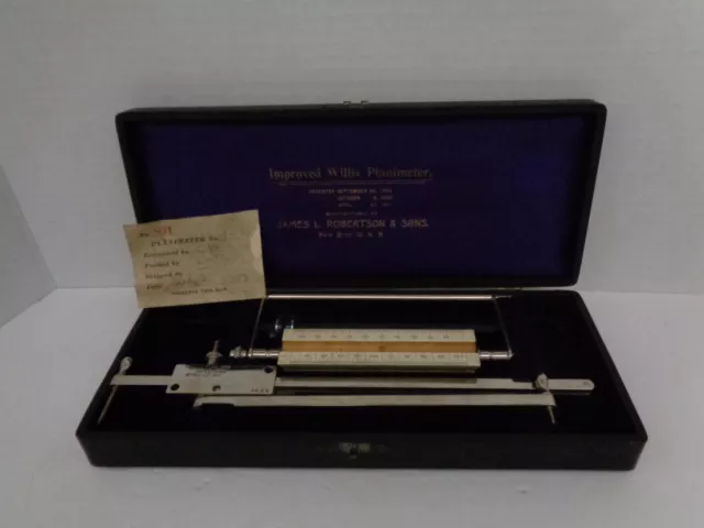 Antique Improved Willis Planimeter by James L Robertson & Sons New York