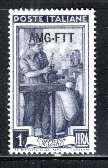 Italy  Italian Trieste Overprint Amg Ftt  Stamps Mint Hinged   Lot 539Bb
