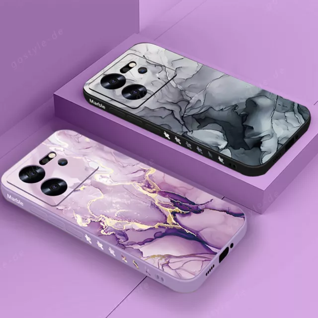 Phone Case For Xiaomi Poco X6 Pro Redmi Note 12 11 13T Pro Marble Silicone Cover
