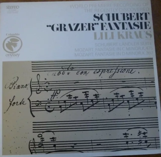 Lili Kraus / Schbert - Mozart / Columbia Odyssey