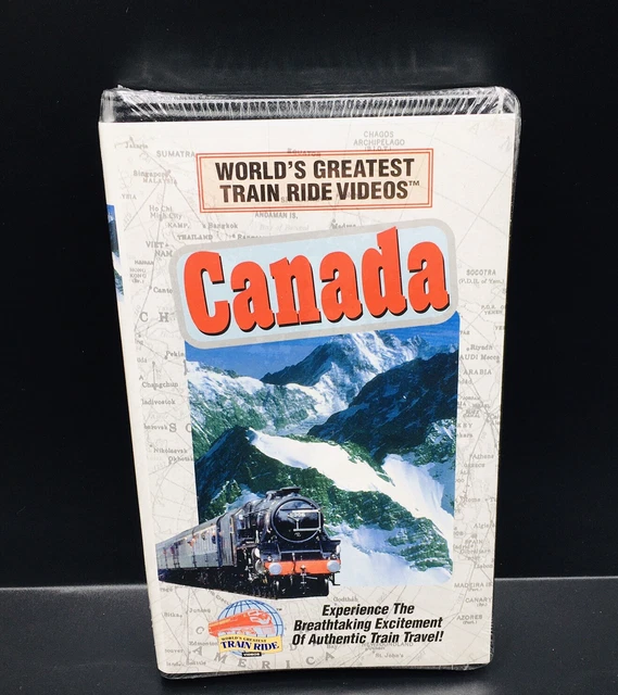 CANADA VHS WORLD'S Greatest Train Ride Videos Travel Scenic Movie VCR