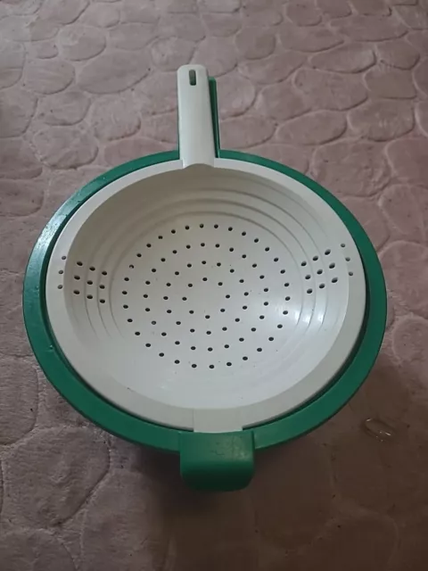 Tupperware passoir Et Couvercle passoire egouttoir 20cm comme neuf blanche