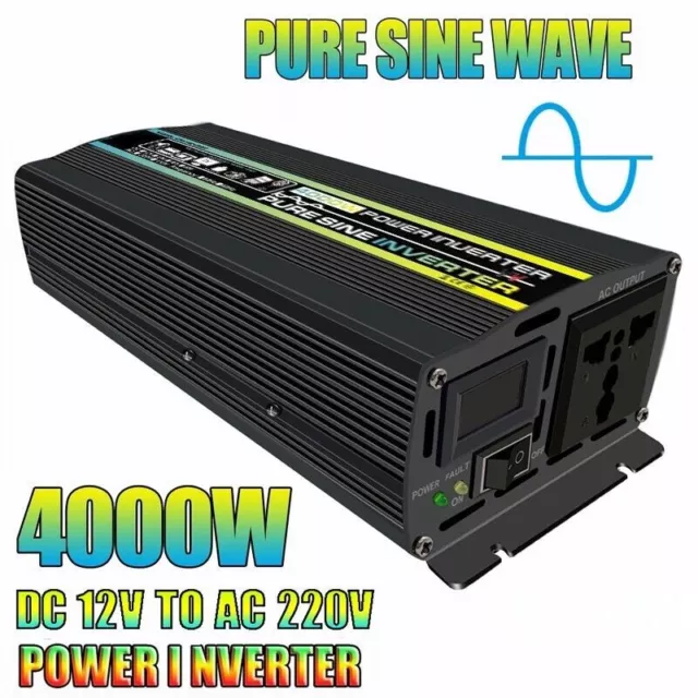 4000W/6000W Pure Sine Wave Power Inverter Voltage transformer DC 24V to AC 220V