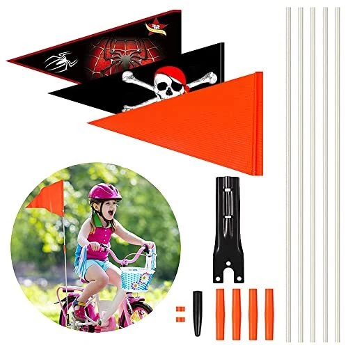 Shengou Fanion De Vélo,Drapeau De Sécurité,Drapeau De Vélo,Sécurité de Vélo Drap