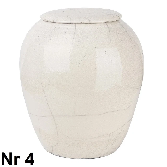Einzigartige Crackle Raku Einäscherung Urne Handgemacht Denkmal Asche für Adult 2