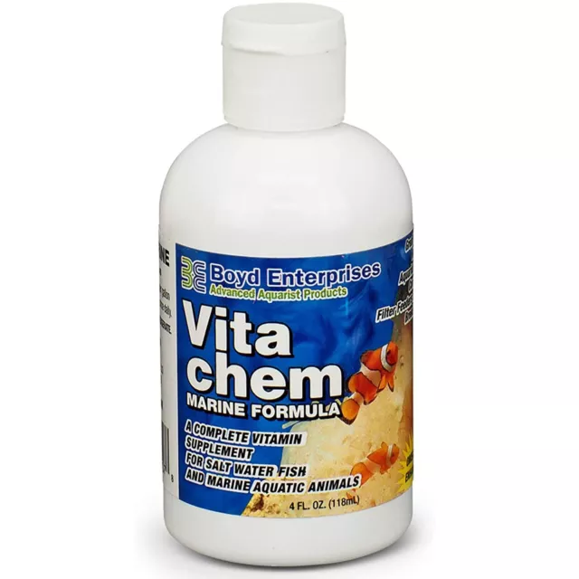 Boyd VitaChem Marine 4oz Multi-Vitamin Supplement for Marine Fish and Live Coral