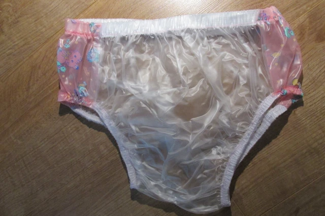 PVC KNICKERS SISSY Plastic Underwear Clear plastic £19.99 - PicClick UK