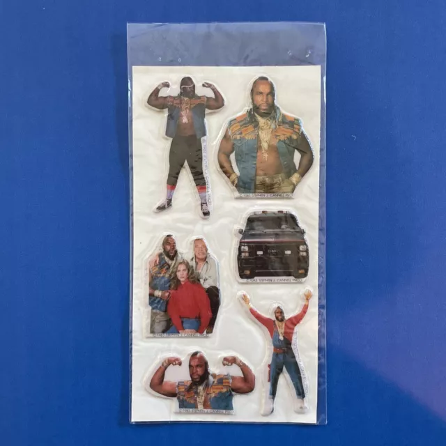 Vintage 1983 The A-TEAM Stephen J Cannell Prod. - Mr T. - Puffy Sticker Sheet