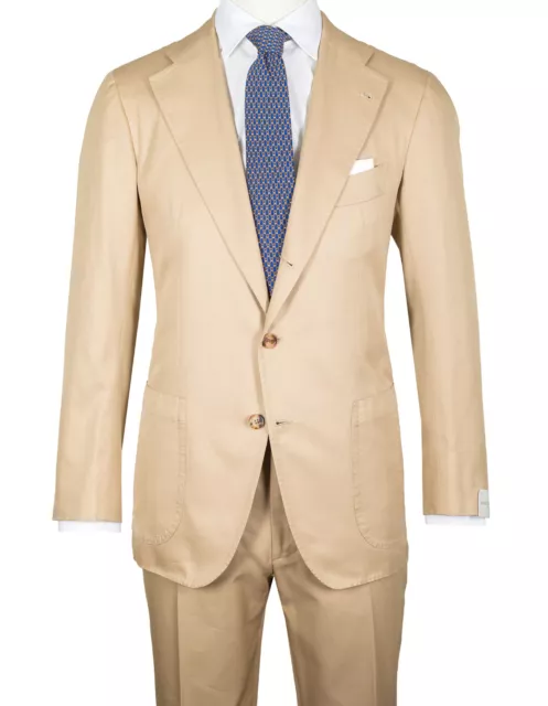 Orazio Luciano Anzug in beige mit aufgesetzten Taschen aus Baumwolle /RegEUR2990