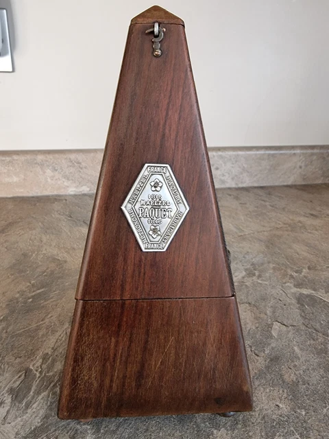 Rare Maelzel France Paquet Fabricant Metronome (with bell)