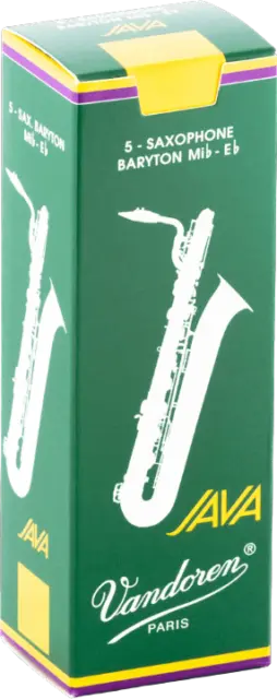 Anche de saxophone Baryton Mib/Eb Vandoren JAVA - Boite de 5 anches