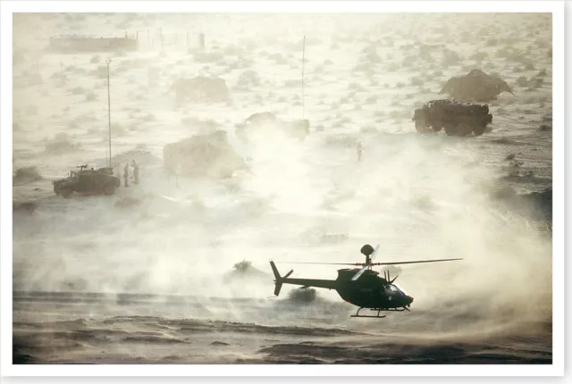 OH-58D Kiowa Helicopter Operation Desert Shield 8 x 12 Photo