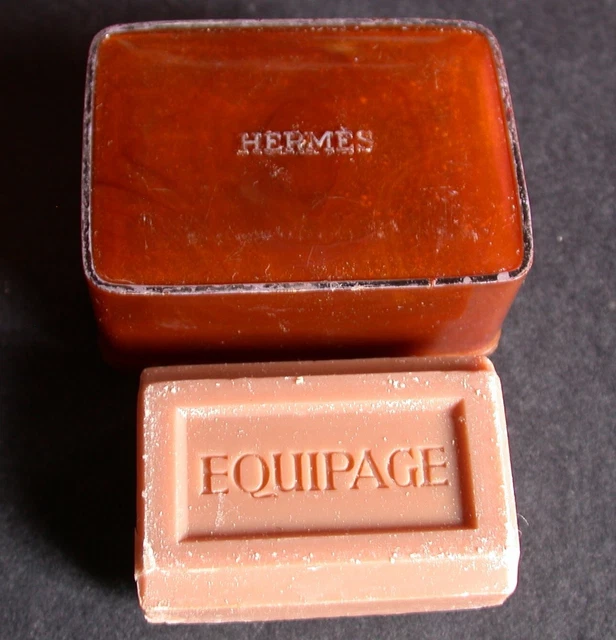 Mini Savon De Courtoisie Hermès Équipage - Parfum Masculin, Couleur Brun, 25g, Neuf