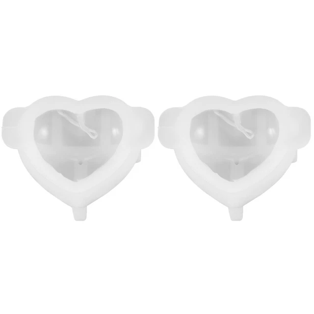 2 Pieces Candle Mold Silica Gel Holder Molds Silicone Resin Mould
