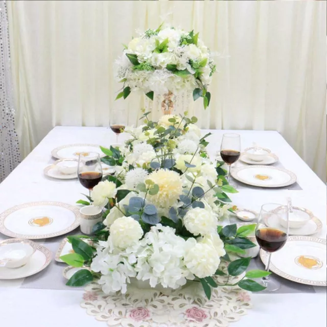 Large Artificial Wedding Rose Flower Row Ball Vase Table Arch Backdrop DIY Decor