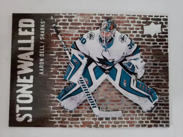 2018-19 Upper Deck Stonewalled Aaron Dell Hockey Card #SW-23 San Jose Sharks