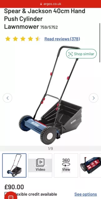 Spear and jackson 40cm lawn 2025 mower