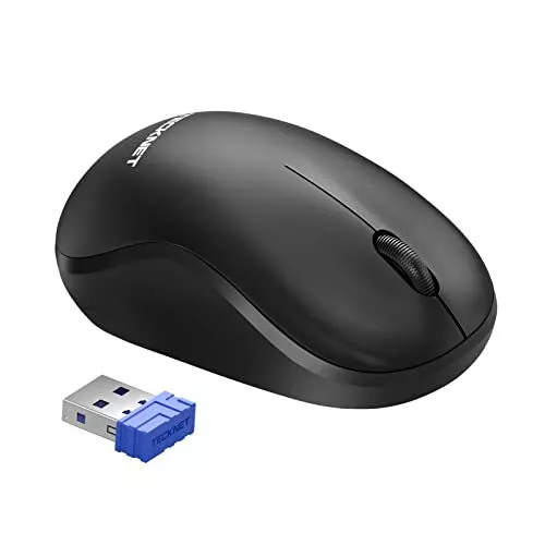 TECKNET Wireless Mouse for Laptop, 2.4GHz USB Mini Computer Mice, 1200 DPI