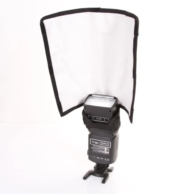 Foldable Speedlight Reflector Snoot Sealed Flash Diffuser For DSLR Canon Nikon
