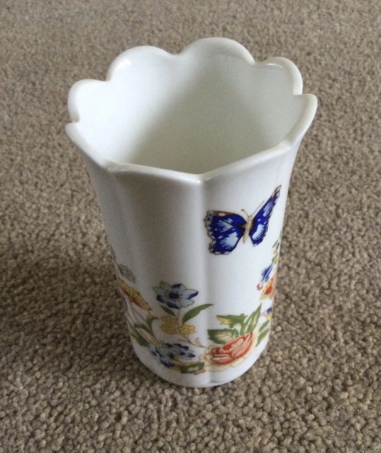 Aynsley Fine Bone China Cottage Garden Design Miniature Vase